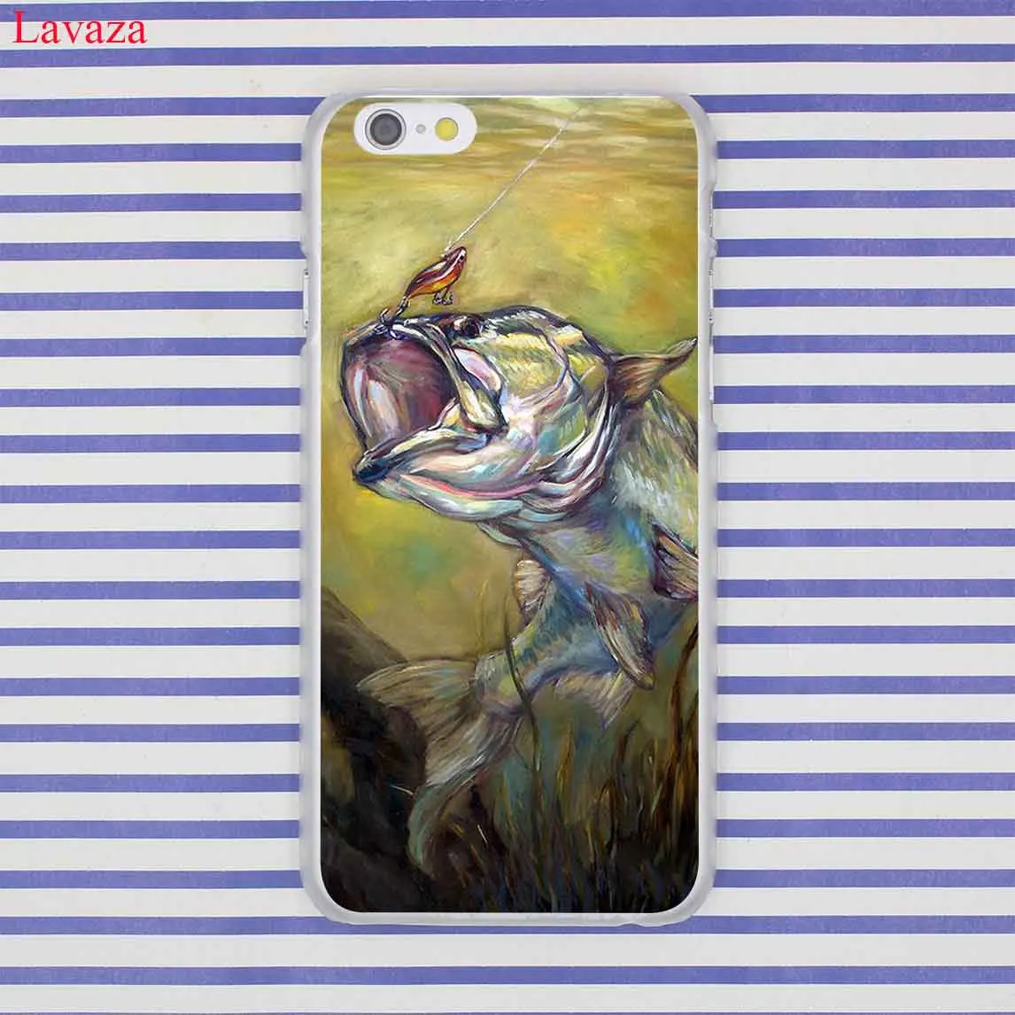 Твердый чехол для телефона Lavaza Bass Fishing Lake заката iPhone XR XS X 11 Pro Max 10 7 8 6 6S 5 SE 4 с