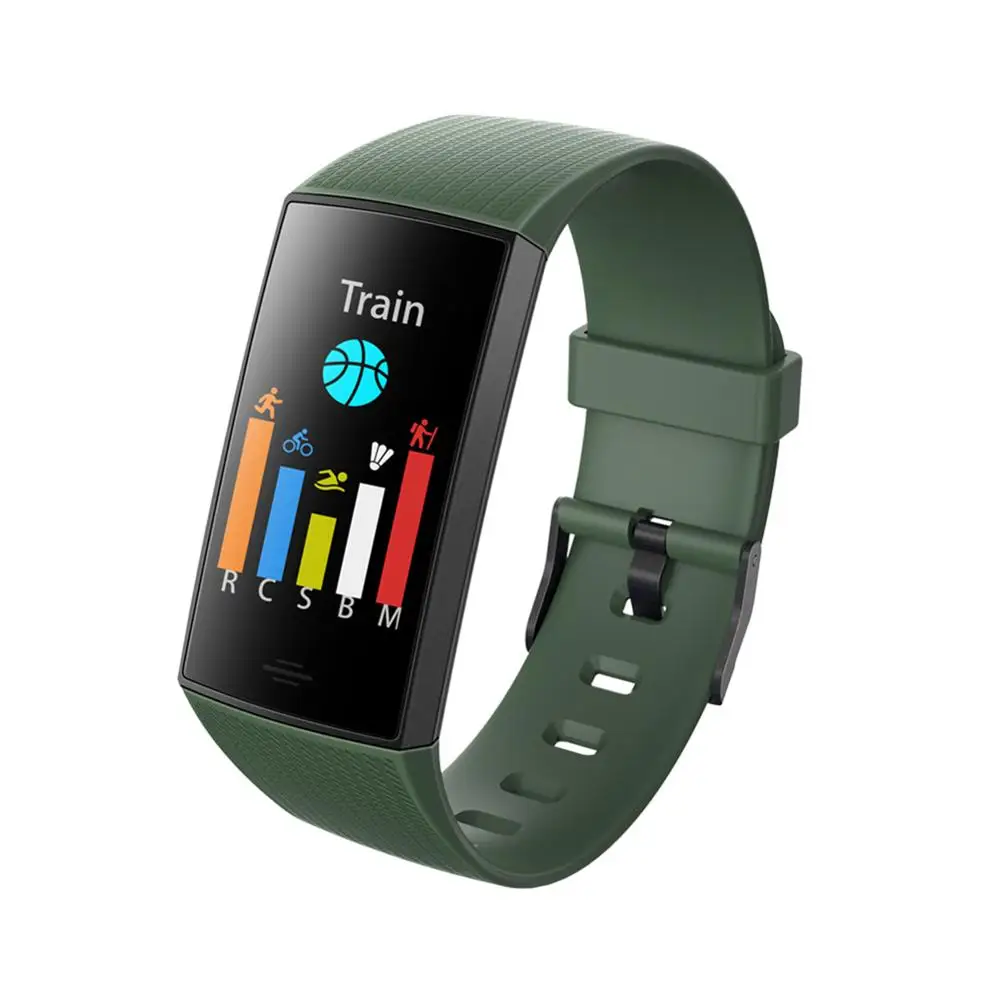 Green CY11 Bluetooth монитор сердечного ритма во время сна напоминание о вызове спортивный умный Браслет - Цвет: Green