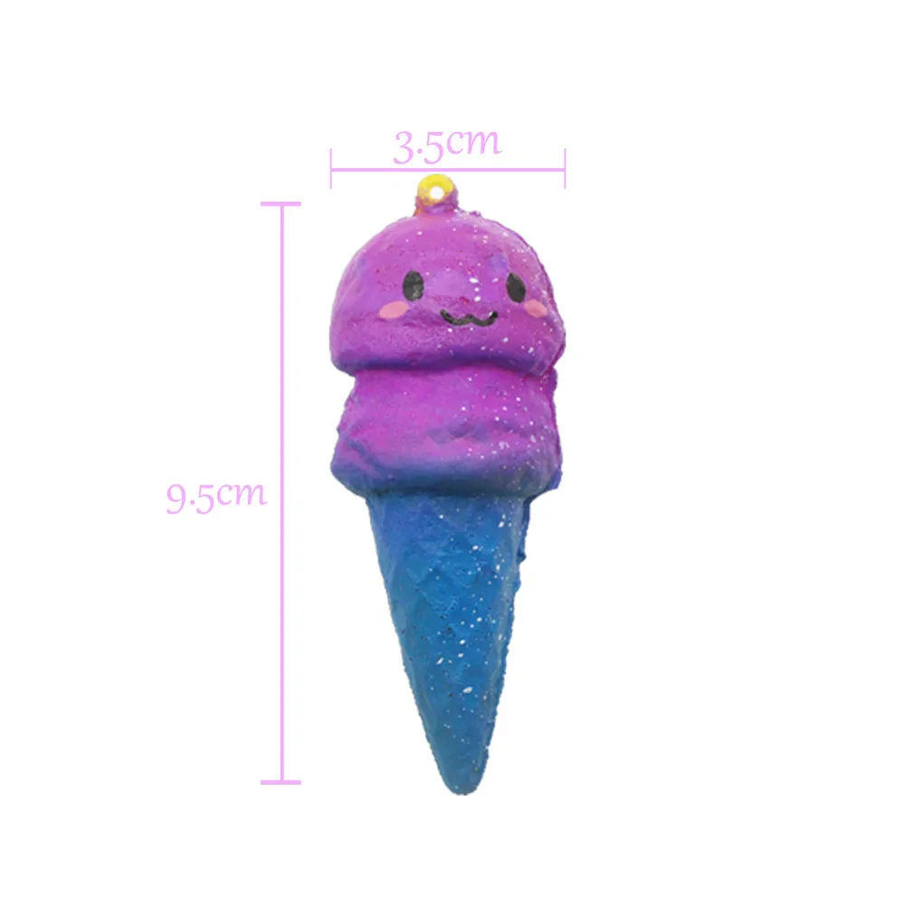 Вязкой игрушки милый мягкий мороженое медленно поднимающийся мультфильм крем