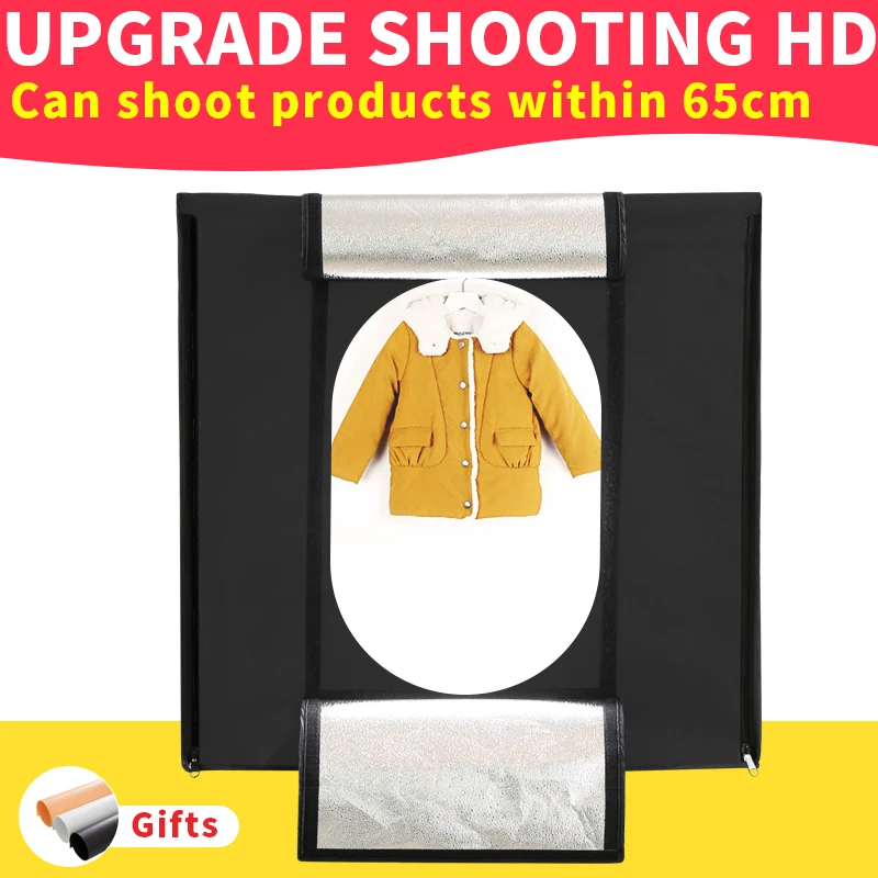 

80*80*80CM 5500k Folding Led Light box Portable Lightbox Dimmable Photo BOX kit for Shooting Clothing