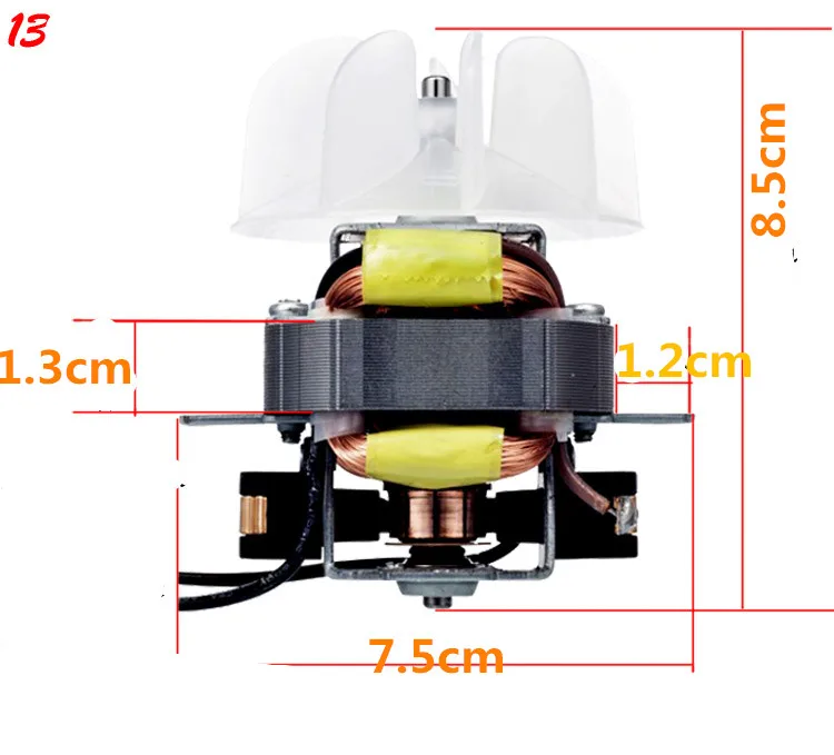 

Brand new hair dryer 220V fan motor 13 motor Hair dryer fan blade 1800-2100w