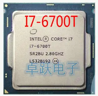 Оригинальный процессор Core I7 6700T 2 8 г 35 Вт LGA 1151 14 нм четырехъядерный рассеянные