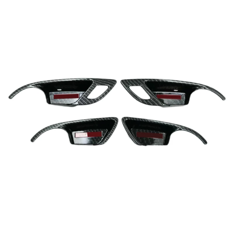 ABS углеродного волокна стиль крышка внутренней дверной ручки защита накладка