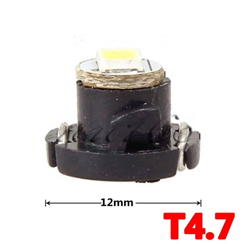 10X автомобильный приборный свет T3 T4.2 T4.7 3528 1210 1 SMD LED DC12V авто приборная панель лампа