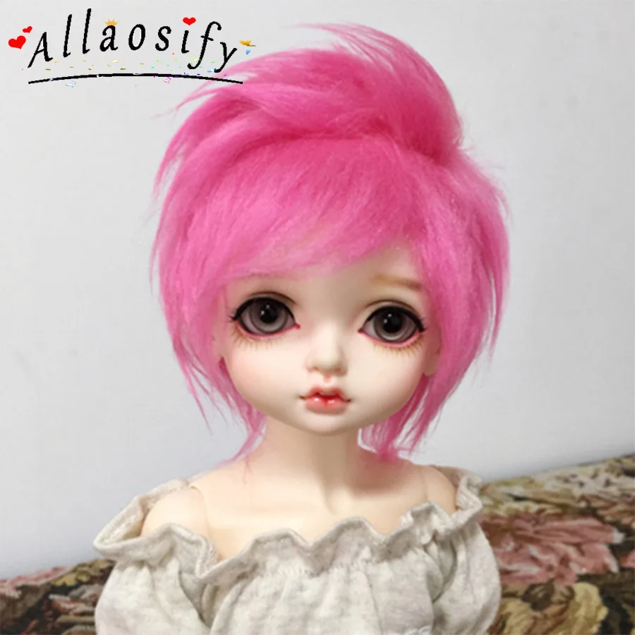 Волосы Allaosify Bjd 1 шт. парик для мальчиков Короткие парики кукол BJD 1/4 1/3 1/6 1/8 14 цветов