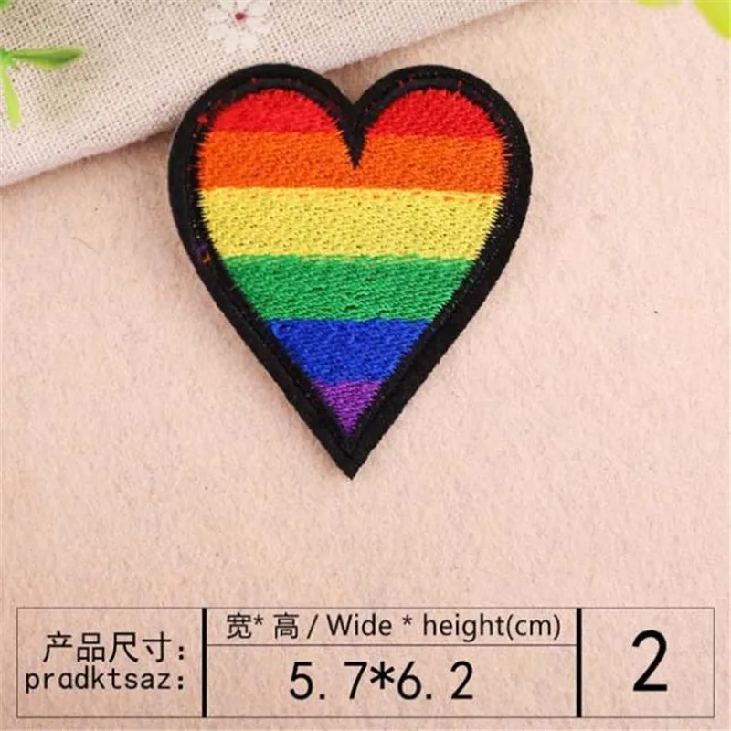 Одежда Сделай Сам Вышивка Железо на патч дело с ним решетка значок сердцем