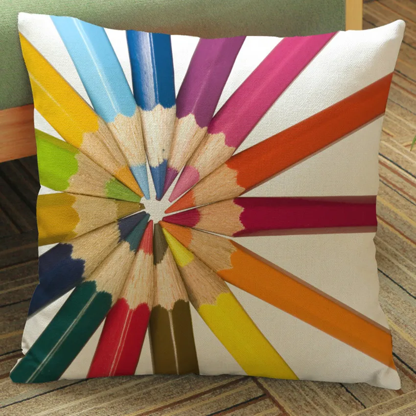 S Geometric Cushion Cover Nordic Cartoon Style Cotton Linen Home Decorative Sofa Chair Throw Pillow Case Cojines