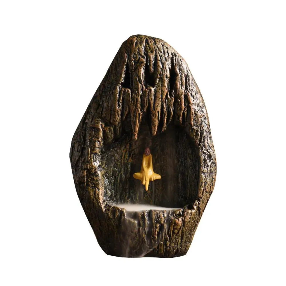 D Backflow Incense Burner Mountain River Handicraft Incense Holder Innovative Ceramic Aromatherapy Stove Decoration Incense Holder - Цвет: D
