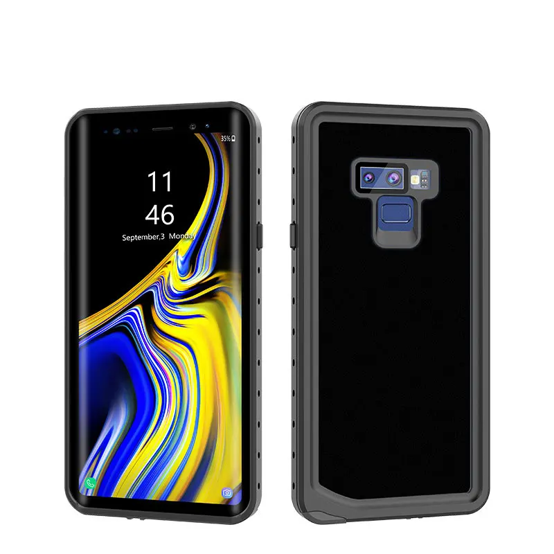 Lamorniea водонепроницаемый чехол для samsung Galaxy S10 S8 S9 Plus противоударный чехол для samsung Galaxy Note 8 9 S10E S10 S9 S8 Plus - Цвет: Black