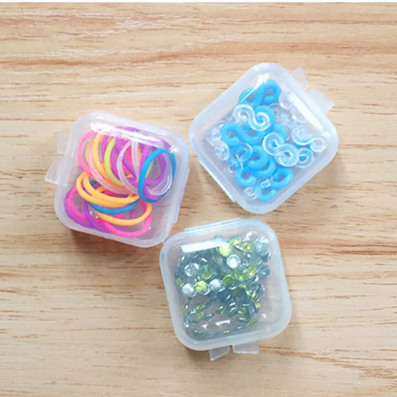 

10/30PCS Mini Clear Plastic Small Box Jewelry Earplugs Storage Box Case Container Bead Clear Organizer Gift GPD8448