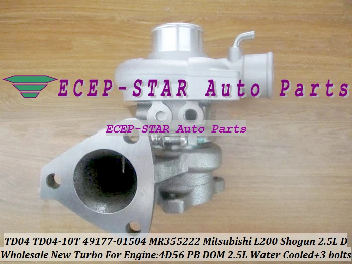 Турбо TD04 49177-01504 49177-01512 49177-01503 MR355222 MD195396 для Mitsubishi Pajero II L200 L300 Shogun 4D56 PB DOM DE 2.5L D |
