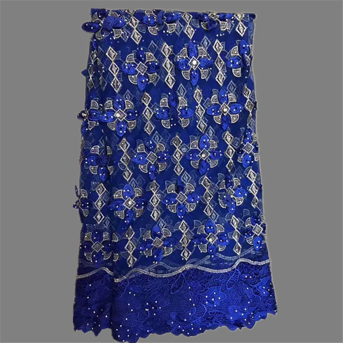 Последние Вышивка французский чистая кружевной ткани свадебные/Paryt тюль ткань со