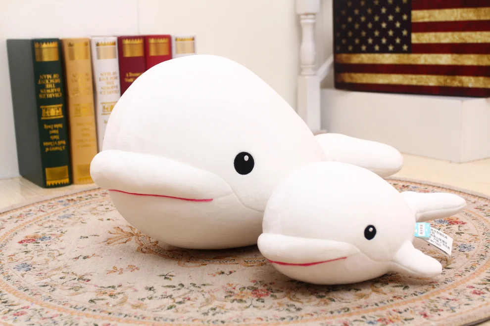 

creative toy nano particles foam white whale toy soft throw pillow birthday gift w1009