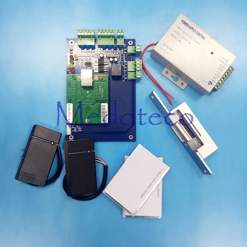 

One door 125khz Rifd Access Control System + No Nc Strike Lock + Rfid Reader High Security Door Access Control Panel System L01