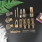 Заколка-гребень для волос, металлическая, в форме сердца, 1 шт.