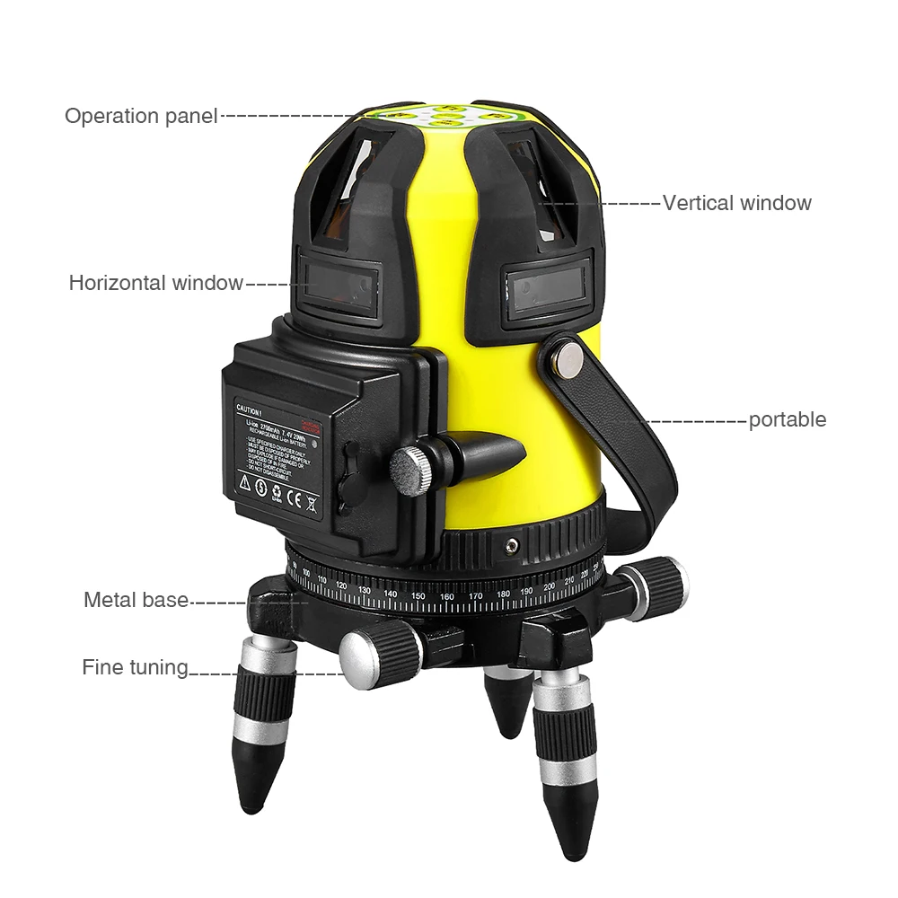 8 линий электронный самонивелирующийся зеленый лазерный уровень 360 крест