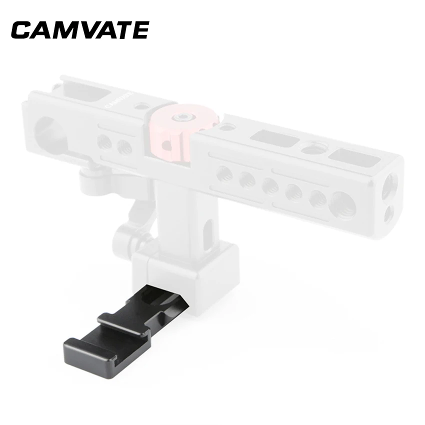 CAMVATE Cold Shoe & NATO Rail Adapter DSLR Camera blackmagic для крепления фотографических аксессуаров