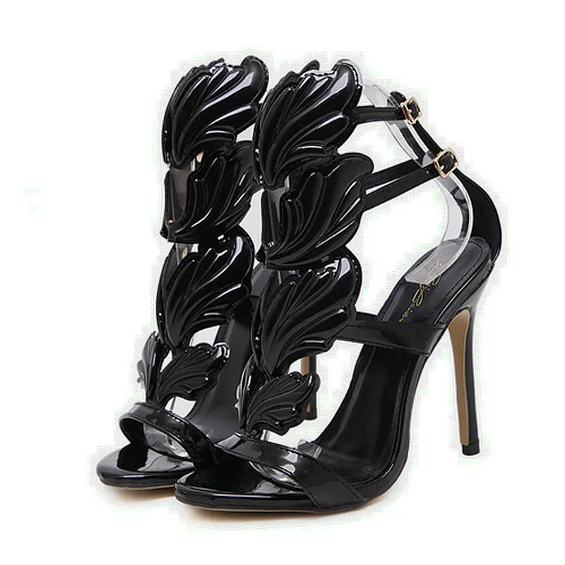 Женские босоножки-гладиаторы DIJIGIRLS летние сандалии на высоком каблуке с вырезами