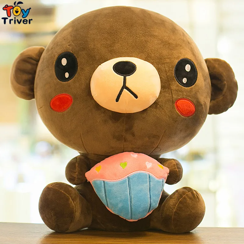 Kawaii бурый плюшевый медведь игрушка чучело медведя куклы для маленьких детей