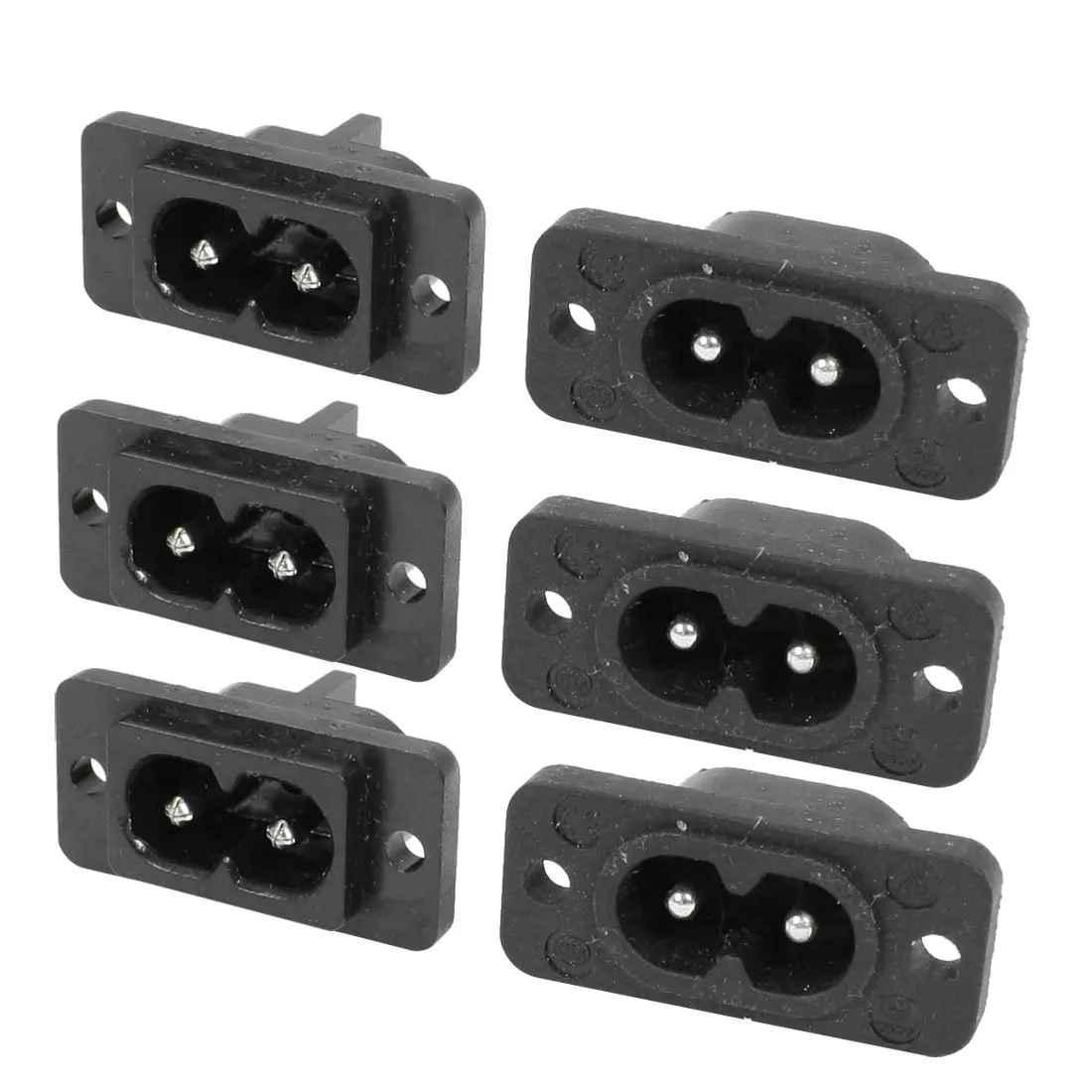 PLA 2 Pin IEC 320 C8 винт крепление гнездо входа AC 250V 2.5A 6 шт|plug socket|iec 320iec c8 |