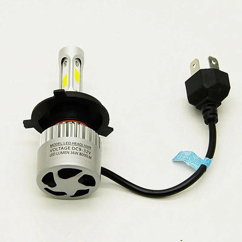 2 шт. turbo поклонников led h7 h4 Супер фар автомобиля луковицы h1 h3 h8 h11 9005 9006 72 W 8000LM свет |