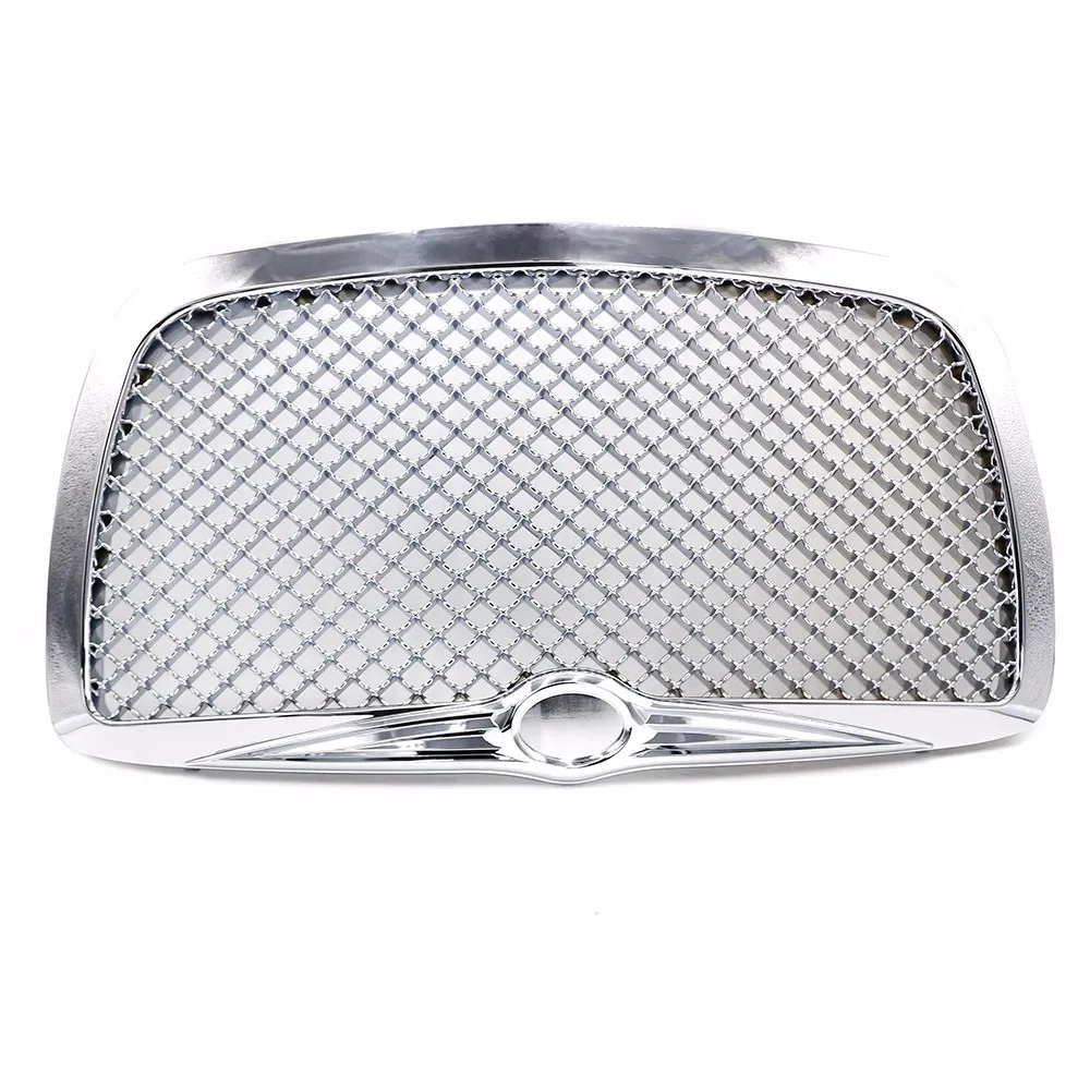 Передняя решетка для гоночной машины для 2004 2005-2010 Chrysler 300 300C ограниченная туристическая хромированная/Черная решетка решетки YC101088