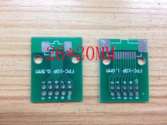 Бесплатная доставка FPC 10pin переводная доска FFC до 2 54 DIP TFT LCD панель 1 мм 0 5 шаг PCB