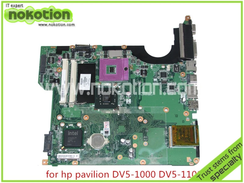 

Материнская плата NOKOTION 482868-001 для ноутбука HP Pavilion DV5-1000 DV5 GM45 DDR2, полностью протестированная материнская плата