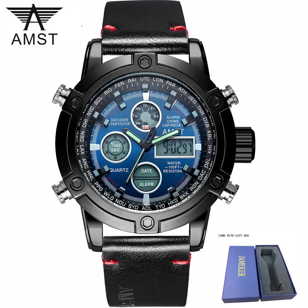 Новинка известный люксовый бренд большие мужские часы спортивные Кварцевые