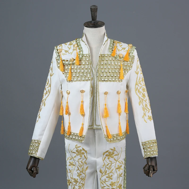 Halloween Adult Men Spanish Matador Spain Bullfighter Cosplay Costume Theater For Stage Performance Masquerade Party |