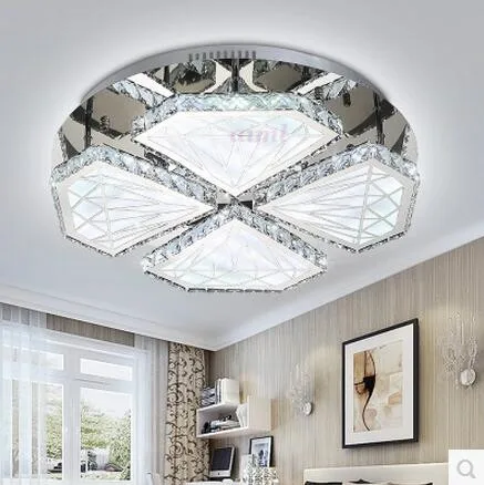 

LED 80W-150W Acrylic Crystal Round Character Sitting Room Dining-room Bedroom Absorb Dome Light 110-240V