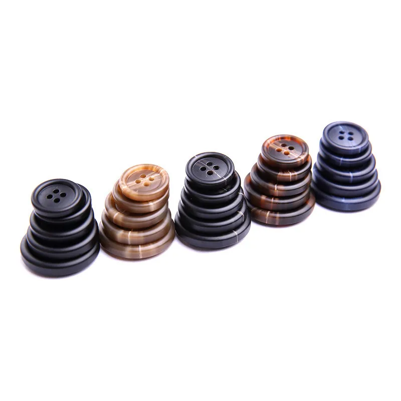 50 шт. 18mm20mm23mm25mm28mm Смола Кнопка для пальто женщин мужчин модные костюмы Пуговицы