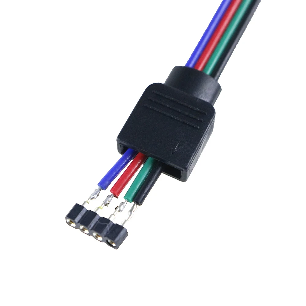 10 шт. светодиодный соединительный кабель 4pin разъем для 5050 3528 3014 SMD RGB полосы