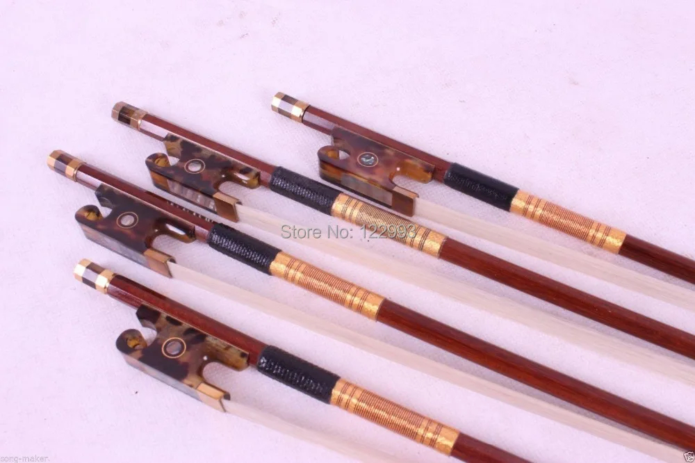 

4 шт. 4/4 скрипка с бантом прямая лучшая модель f rog круглая палка