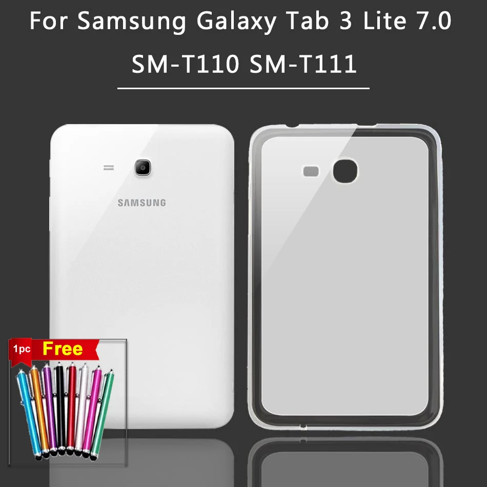 Мягкий ударопрочный чехол из ТПУ для Samsung Galaxy Tab E 3 Lite 7 0 SM T110 T111 T113 T115 T116 ''