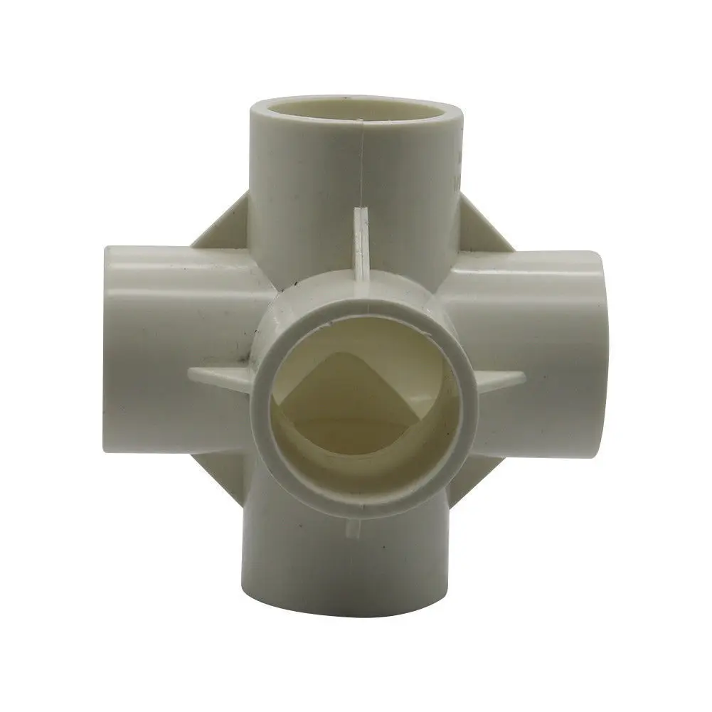 6 Ways(8PCS) 8 шт х 20 м/35mm/32 мм ПВХ водопроводная труба Разъемы Адаптера к садовому шлангу Диаметр 3/4/5/6 выходов для приусадебное Садоводство Jardineria трубки - Цвет: 6 Ways(8PCS)