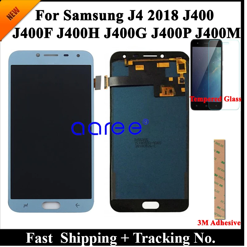 100% тест ЖК дисплей для Samsung J4 2018 J400 LCD J400F экран сенсорный дигитайзер сборка|Экраны