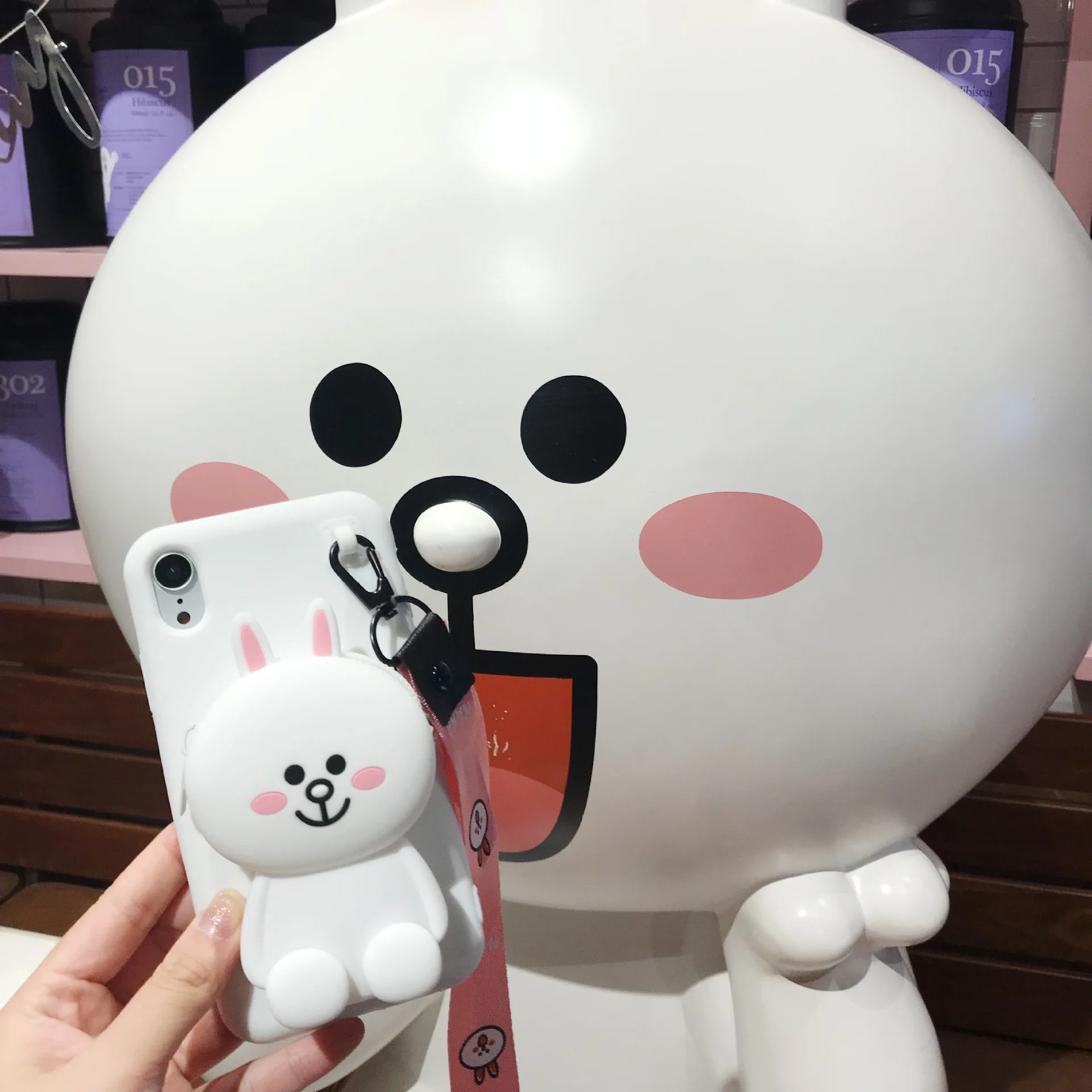Милый мультфильм 3D Медведь утка кошелек чехол для телефона для iPhone X XR XS Max 7 8 Plus Мягкий силиконовый чехол для Apple 6 6S Plus кролик Капа