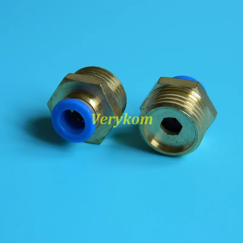 Kom пневматический штырьковый прямой шланг 4 мм для труб push-вход в M5 M6 M8 M10