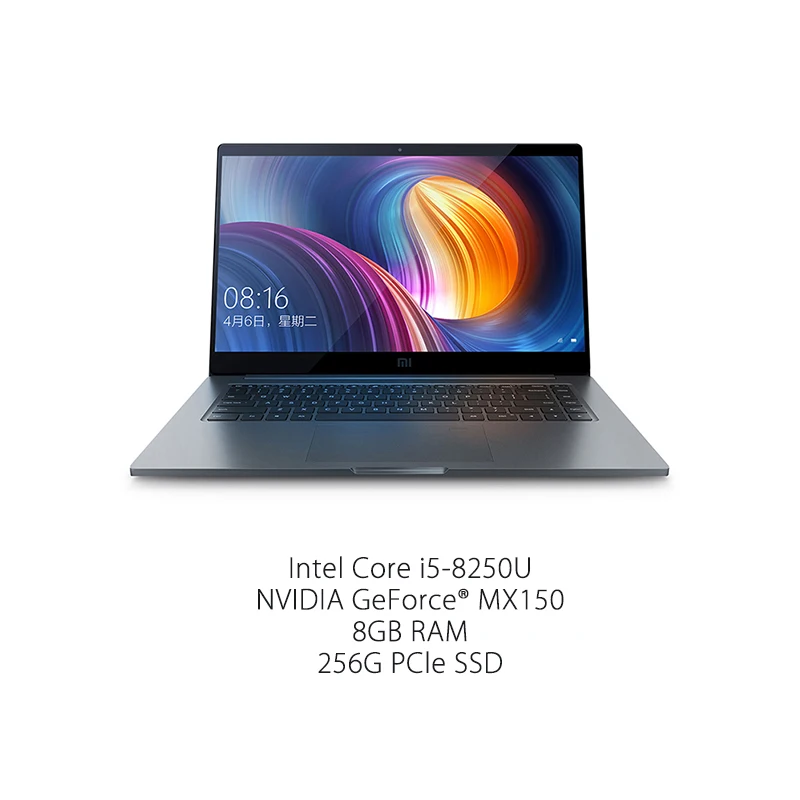i5 8GB 256GB Xiaomi Notebook Pro 15,6 Intel Core i5 16G Ram 256GB SSD Windows 10 2G выделенная карта 1920x1080 Распознавание отпечатков пальцев GDDR5 - Цвет: i5 8GB 256GB