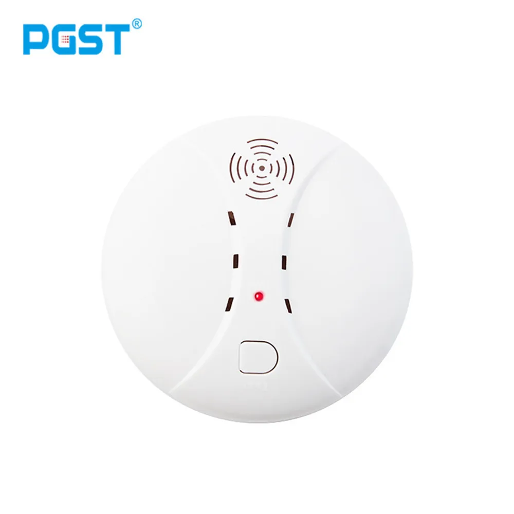 Белый PGST 433 МГц беспроводной пожарный датчик детектор дыма для PG106 103 wifi GSM офисная домашняя система охранной сигнализации автоматический набор Сигнализации s - Цвет: Белый