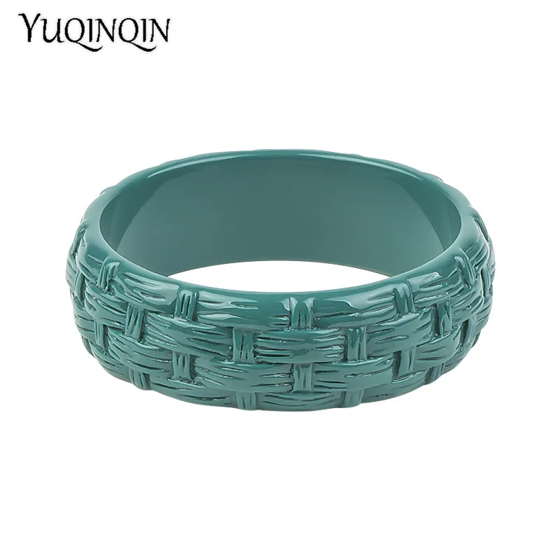 Classic Resin Cuff Engraved Fashion Bracelets Bangles for Women 2018 New Wide Acrylic Bracelet Female Simple Charm Party Jewelry | Украшения