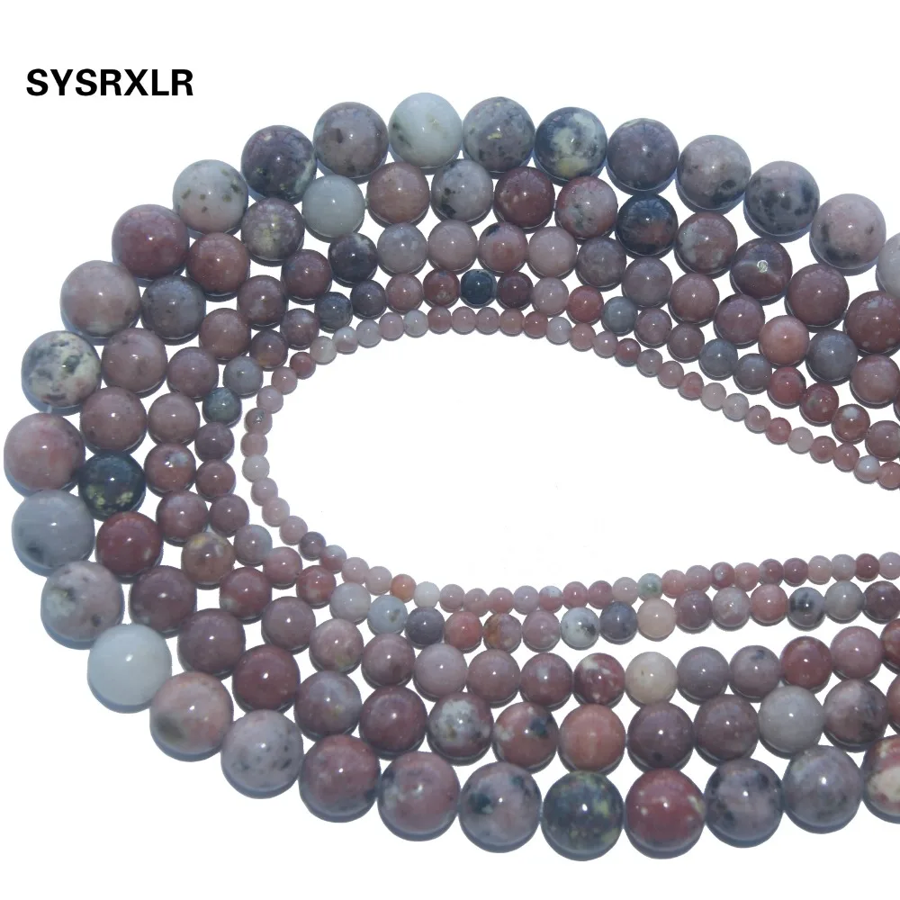 Natural Stone Red Plum Jaspers Round Loose Beads For Jewelry Making DIY Bracelet Necklace Pick Size 4/6/8/10 /12 MM Strand | Украшения и