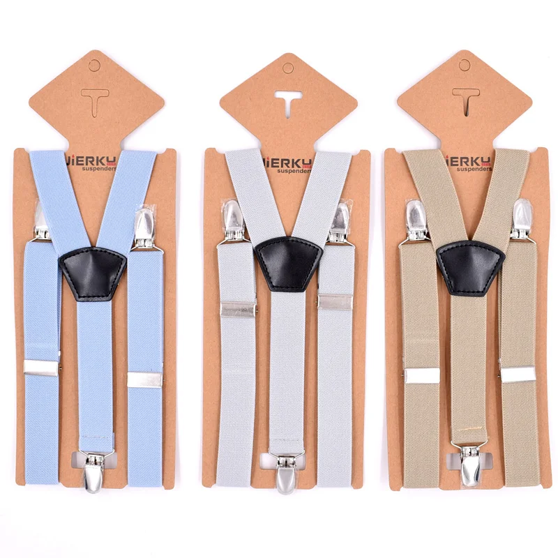 Детские подтяжки модные детские 3 зажима для мальчика брюки эластичный ремешок