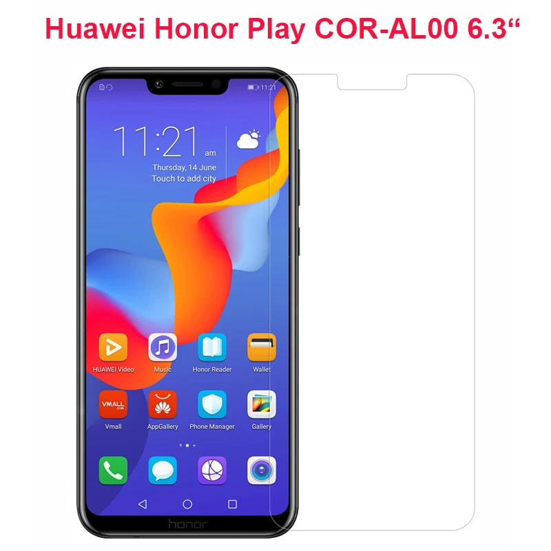Закаленное стекло для Huawei Honor Play 2018 защитная пленка экрана с полным покрытием COR-L29