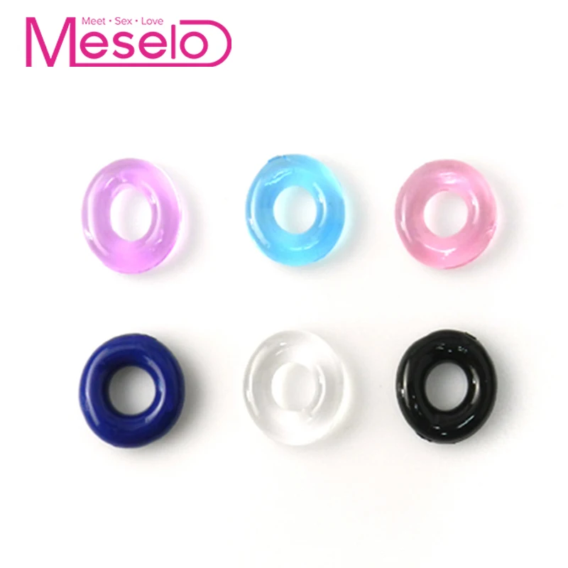 Meselo 6 шт./компл. увеличительное кольцо для пениса задержки эякуляции мягкое