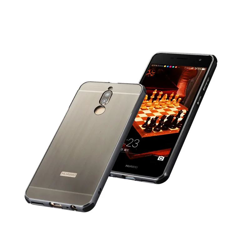 Huawei Mate 10 Lite RNE-L21 Case Plating Metal Frame with Brush Back Cover Hard for Mate10 RNE-L01 RNE L21 |