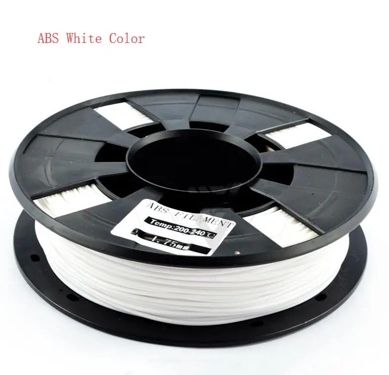 For TEVO Tornado For Ender 3 PLA/ABS Plastic 3D Printer filament 1KG 1.75MM 3D Supplies Filament 3D filamento For Anycubic - Цвет: ABS White Color