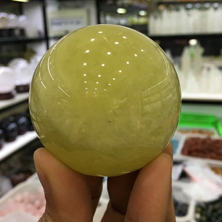 

Натуральный цитрин, кварцевый кристалл, 55-60 мм, сферель, рейки, для медитации, исцеляющая энергия шар из Поделочного Камня, для украшения дом...