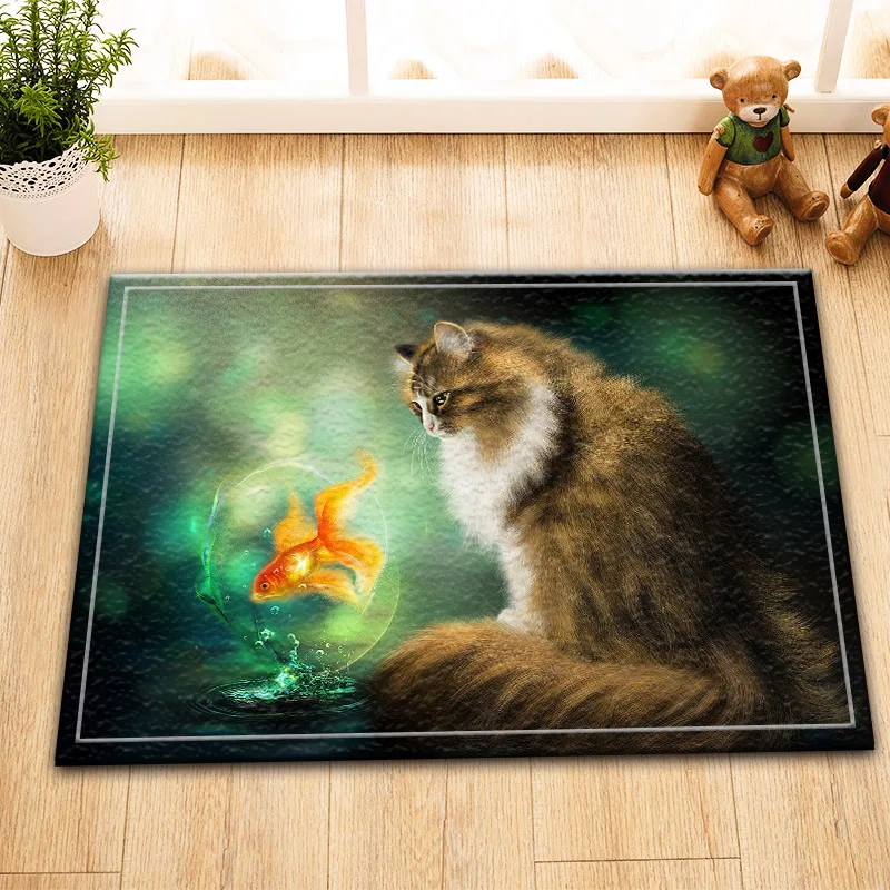 60*40 кошачий Единорог лимон бабочка цветок память пена пол туалет дверь коврик
